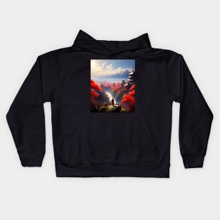 Serene - Collage Art Kids Hoodie